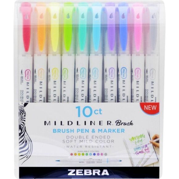 ZEBRA Mildliner Pens (10 count) - Picture 1 of 6